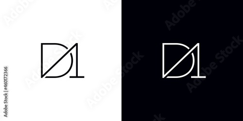 Simple and modern D1 logo design with an attractive and attractive appearance