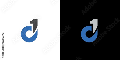 Simple and modern D1 logo with an attractive and attractive appearance 1