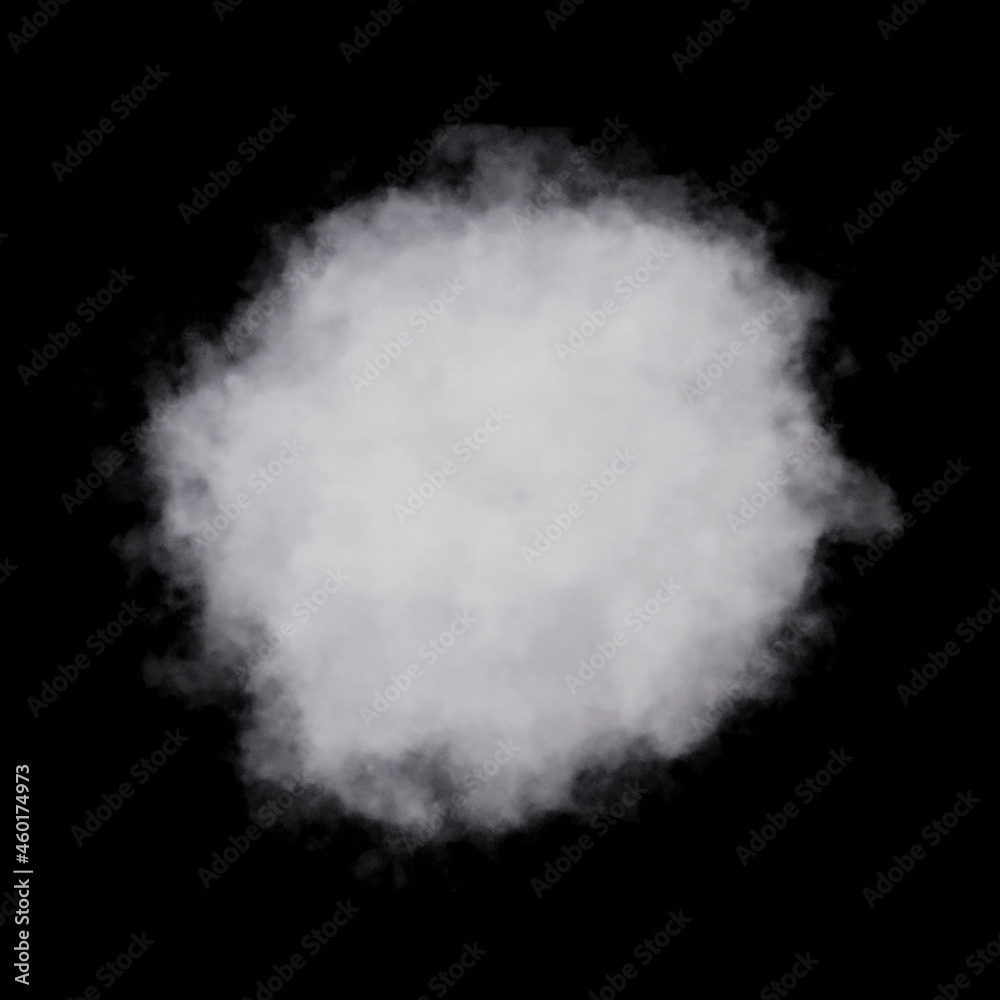 Shapes abstract cloud. Cloud icon. 3d rendering. Cloud 3d rendering.	