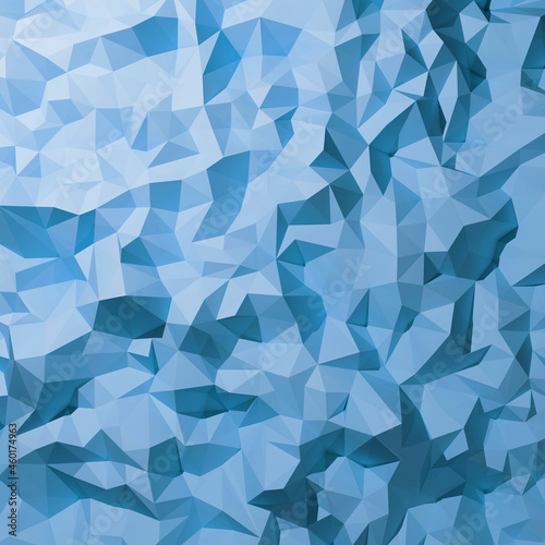 Blue polygon background 3d rendering, 3d illustration. Abstract triangle background. Blue background. Abstract blue polygon wallpaper. Abstract blue Backdrop. Polygon backdrop.
