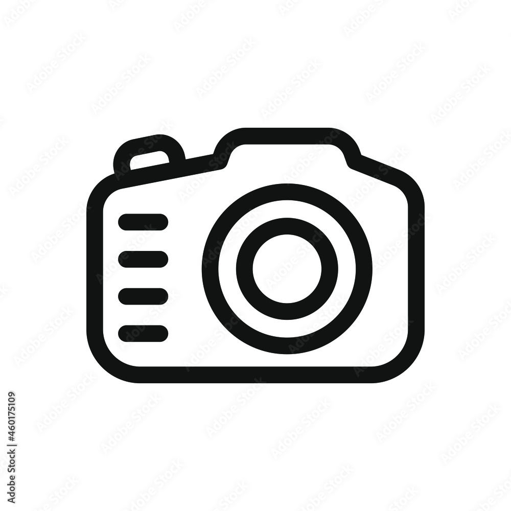 Camera icon design isolated on white background. Vector illustration