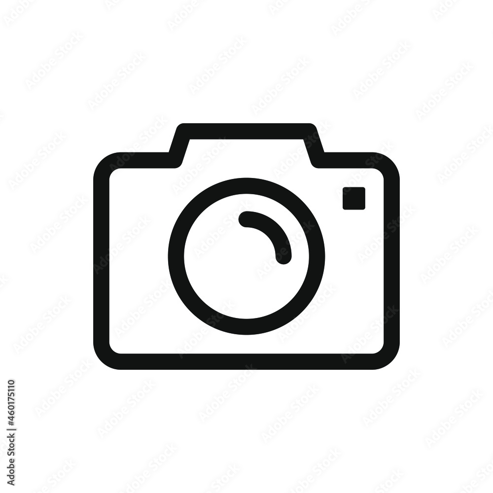 Camera icon design isolated on white background. Vector illustration Camera icon design isolated on white background. Vector illustration