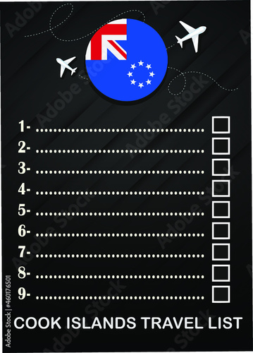 Cook Islands travel list brochure 