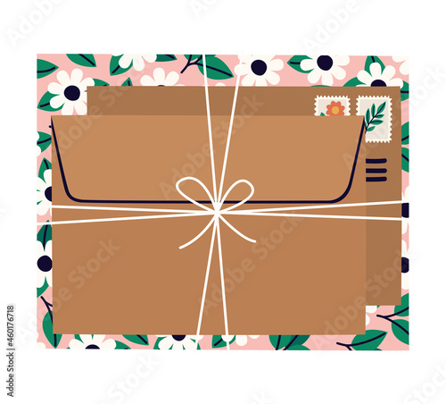beautiful envelopes illustration