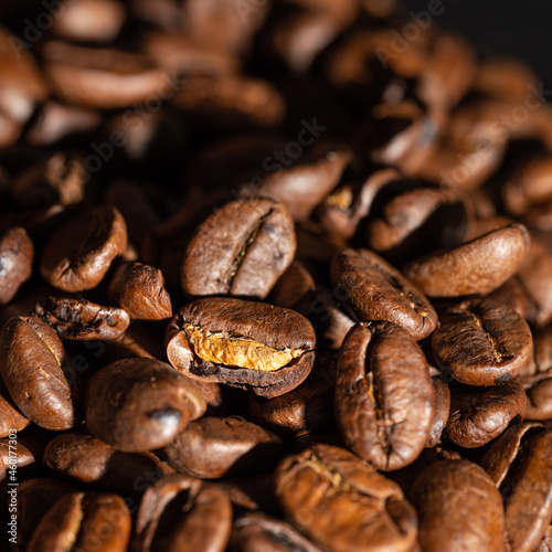 Coffee bean macro