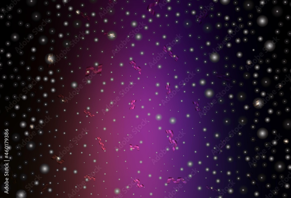 Fototapeta premium Dark Purple, Pink vector layout in New Year style.