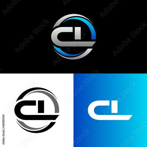 CL Letter Initial Logo Design Template Vector Illustration