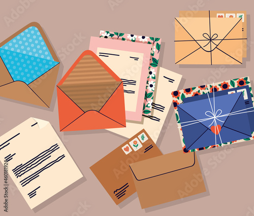 post mail illistration