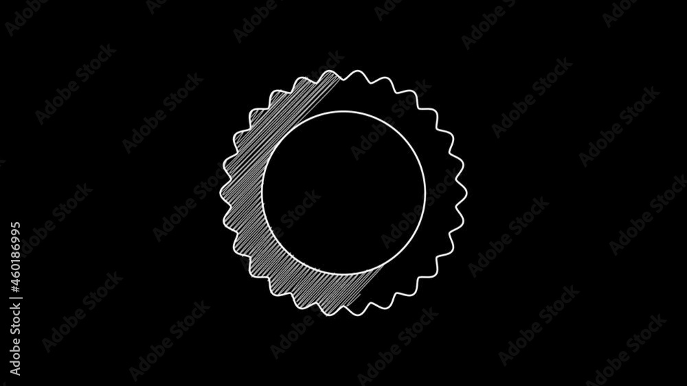 White line Sun icon isolated on black background. Summer symbol. Good sunny day. 4K Video motion graphic animation White line Sun icon isolated on black background. Summer symbol. Good sunny day. 4K Video motion graphic animation