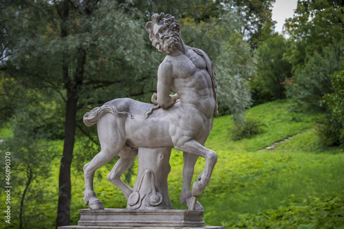 Centaur Statue at the Centaur Bridge in Pavlovsk, Russia photo