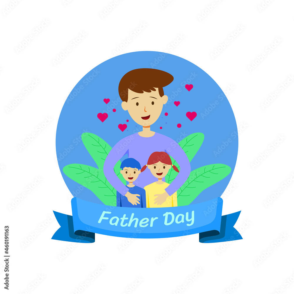 Vector illustration of world father's day celebration Vector illustration of world father's day celebration