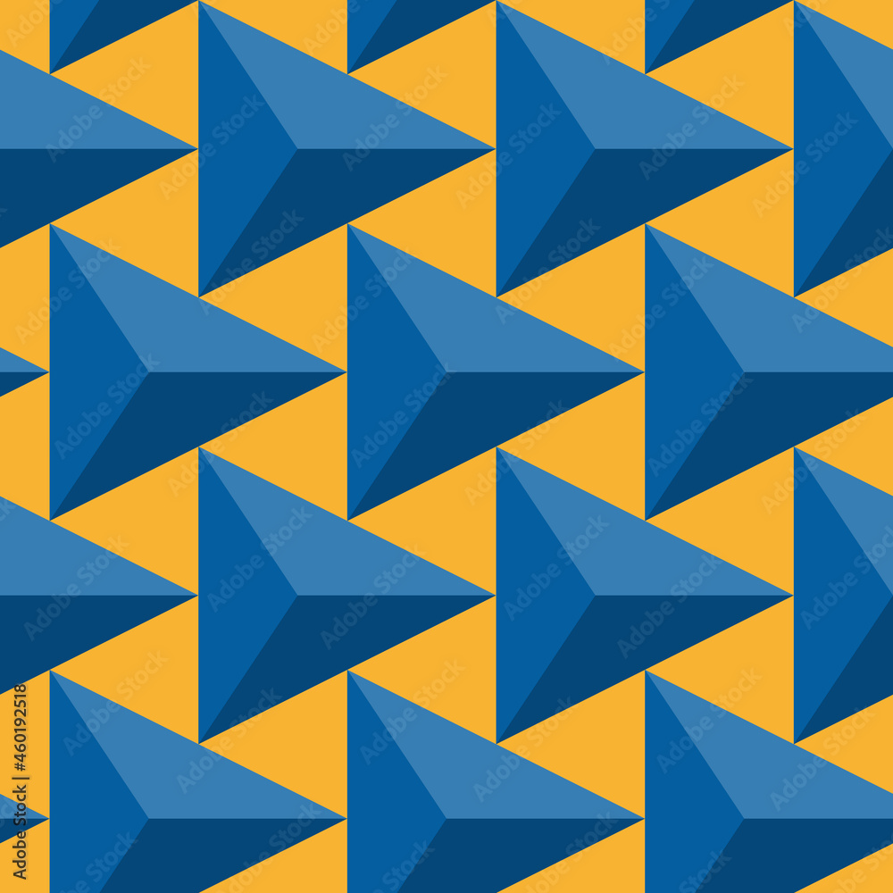 Contemporary geometric pattern. Repeated triangles ornament. Modern abstract background. Seamless surface design. Geo wallpaper. Digital paper, textile print. Vector illustration Contemporary geometric pattern. Repeated triangles ornament. Modern abstract background. Seamless surface design. Geo wallpaper. Digital paper, textile print. Vector illustration