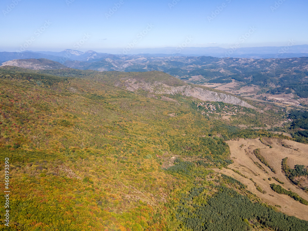 Obraz premium Autumn Landscape of Strazha mountain, Bulgaria