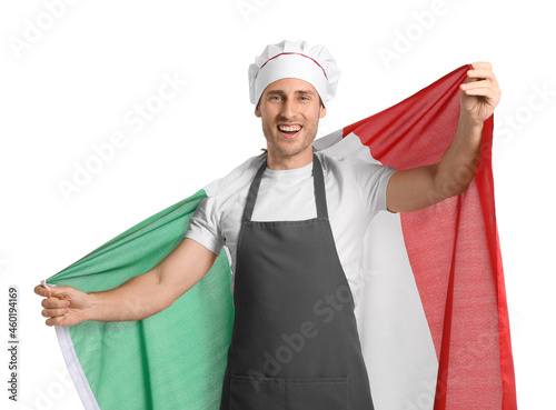 Handsome chef with Italian ...
