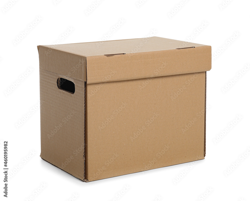 Wardrobe box on white background Wardrobe box on white background