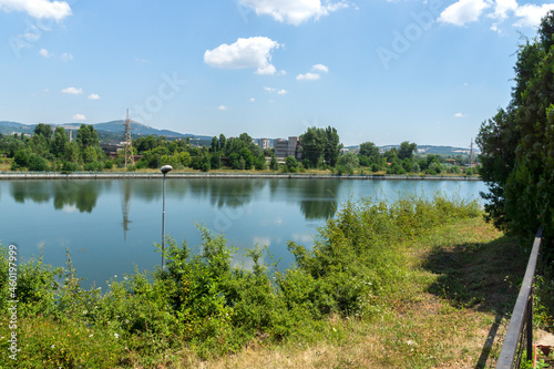 Arda River, passing through the town of Kardzhali, Bulgaria