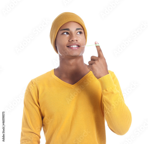 Happy African-American guy ...