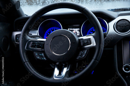 Luxury sports car interior view © Алексей Васильев