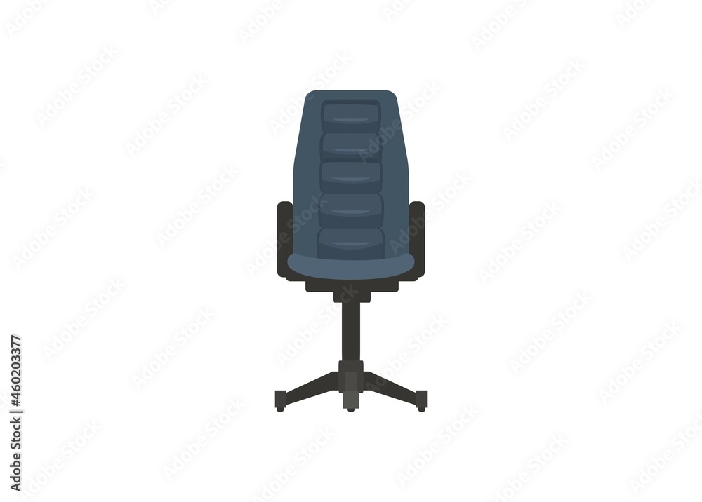Office chair. Simple flat Illustration. Front view.
Office chair. Simple flat Illustration. Front view.