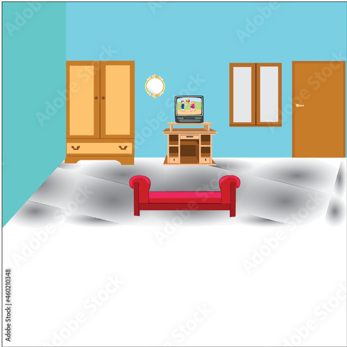 living room with furniture. simple luxury backgroud in the wold. busines, background, banner, icon ilustration