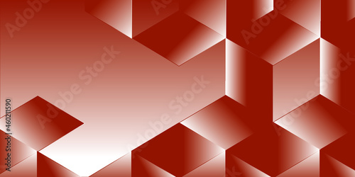 Red Abstract Background With Squares