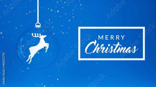 Schilderij op canvas Merry Christmas banner