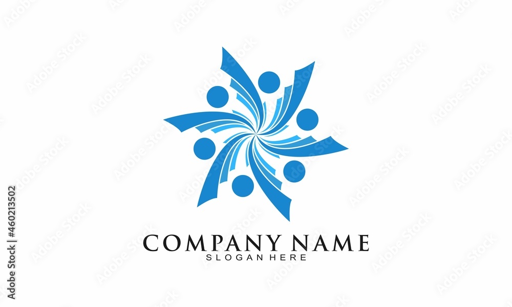 Success team work vector logo Success team work vector logo