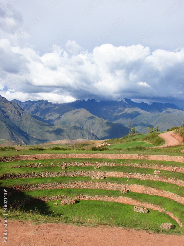 Ruinas de Moray, región Cusco, Peru.. Fotografia de viaje
