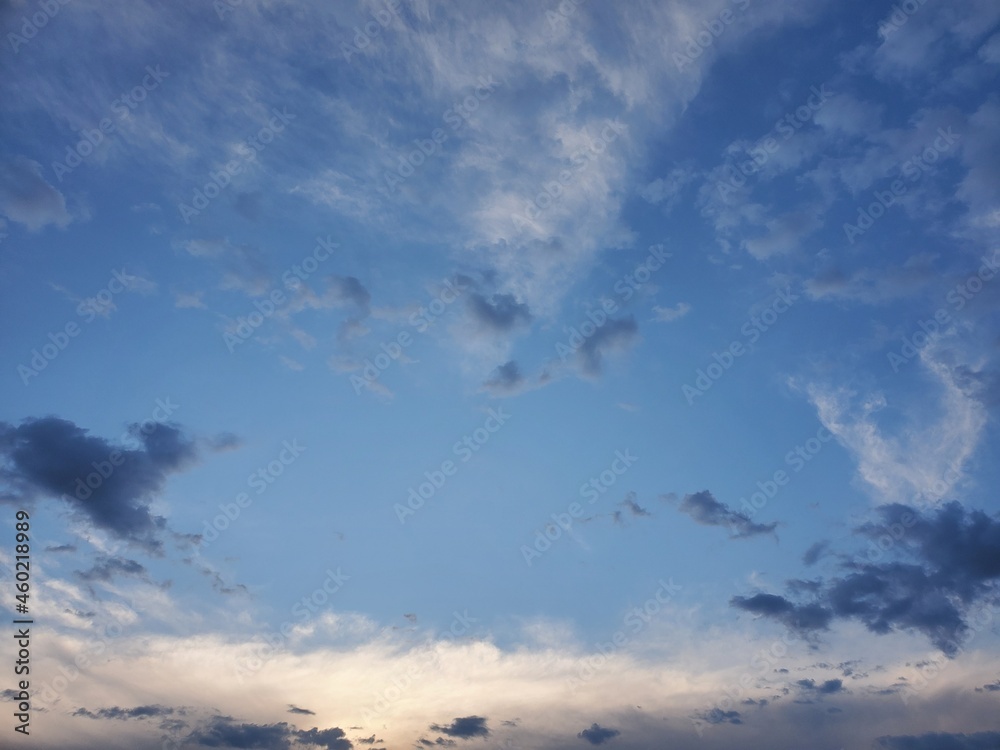 blue sky with clouds