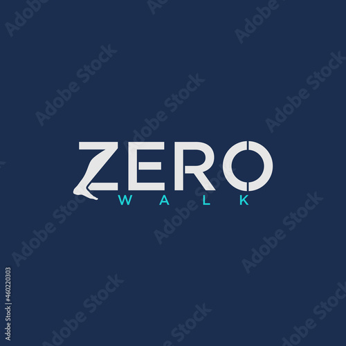 Letter or word Z sans serif font with Foot image graphic icon logo design abstract concept vector stock. Can be used as a symbol related to gym or initial.