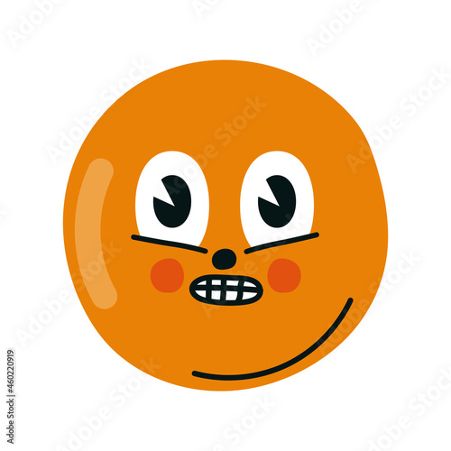face with disgust