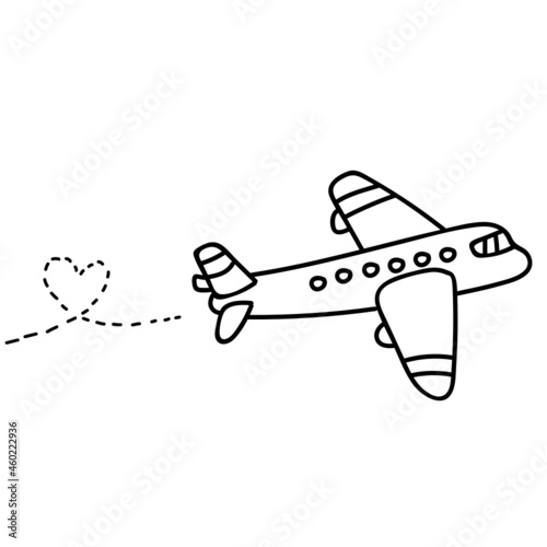 airplane isolated on white