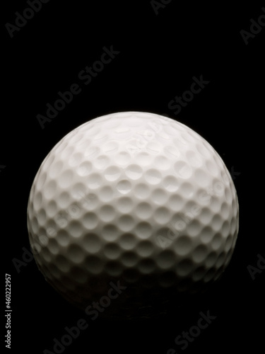 Golf Ball on black
