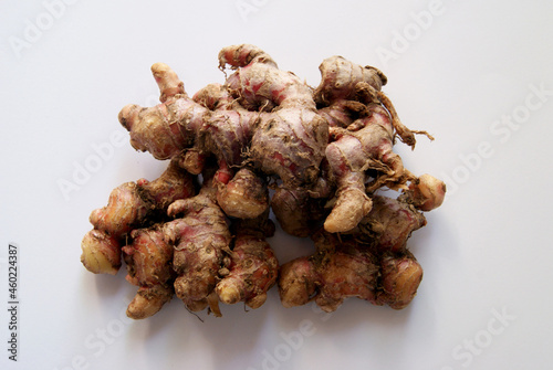 Red ginger isolated on white background