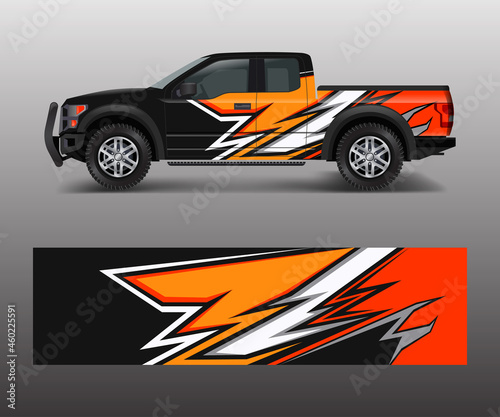 Graphic abstract stripe racing modern designs for wrap vehicle  race car  speed offroad  rally  adventure.