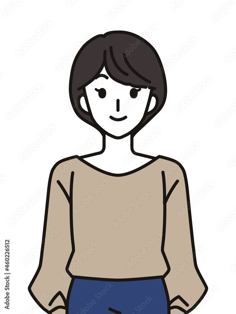 20代・30代女性のイラスト 20代・30代女性のイラスト