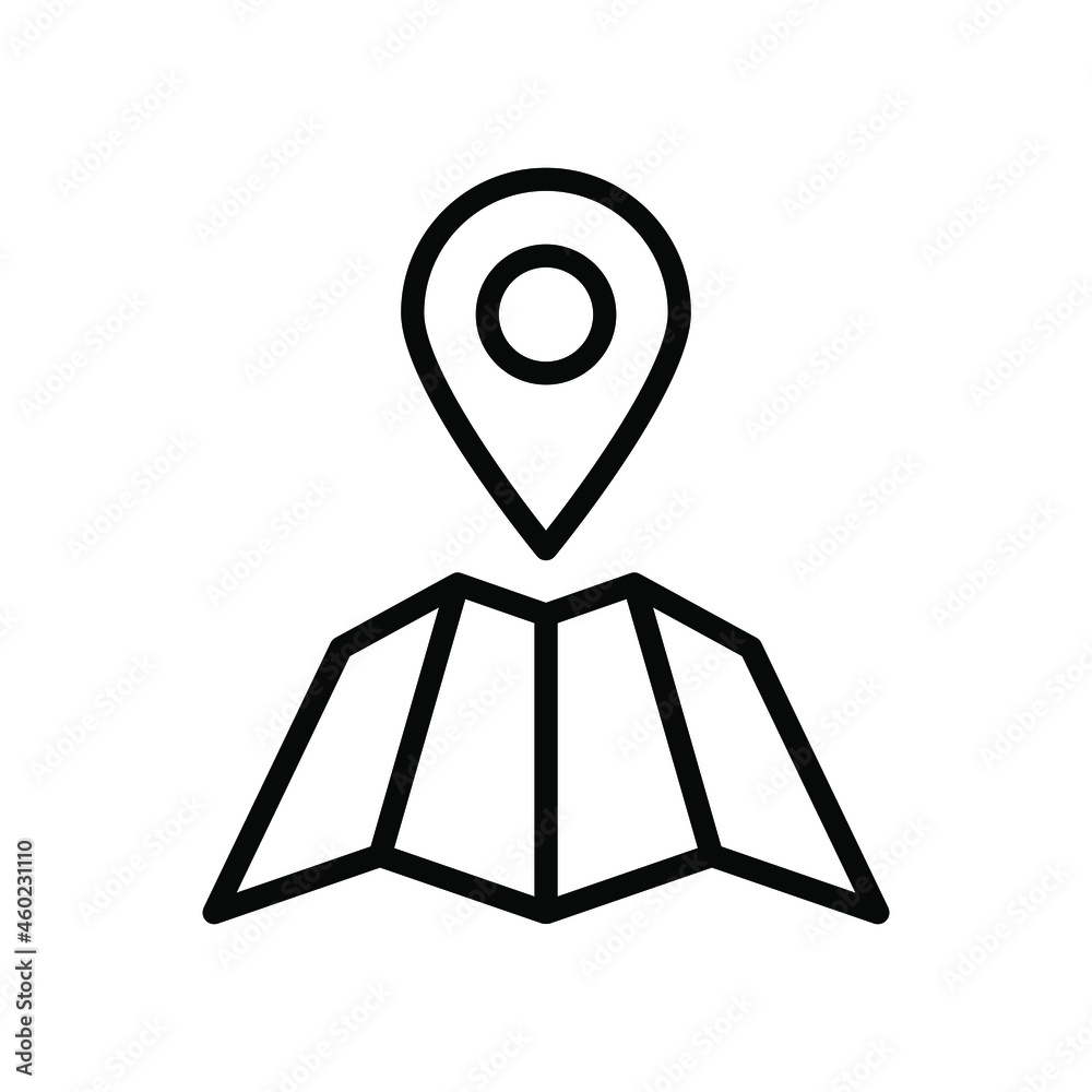 Map icon vector graphic Map icon vector graphic