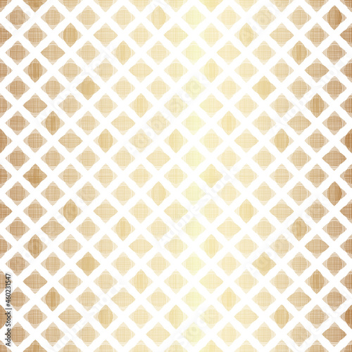 Elegant Gold Geometrical Seamless Pattern Design on White Background