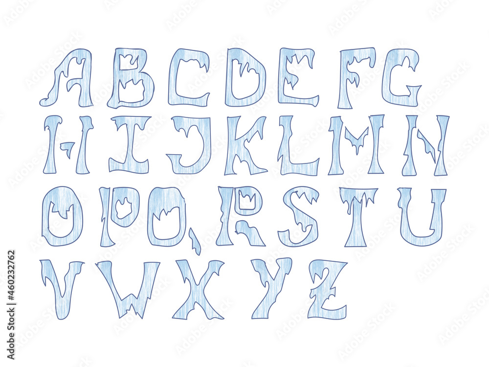 alphabet blue ice alphabet blue ice