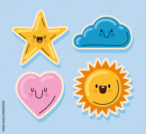 four cute patches