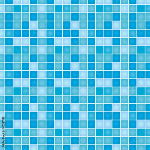 Illustration of tiles textured with blue color.