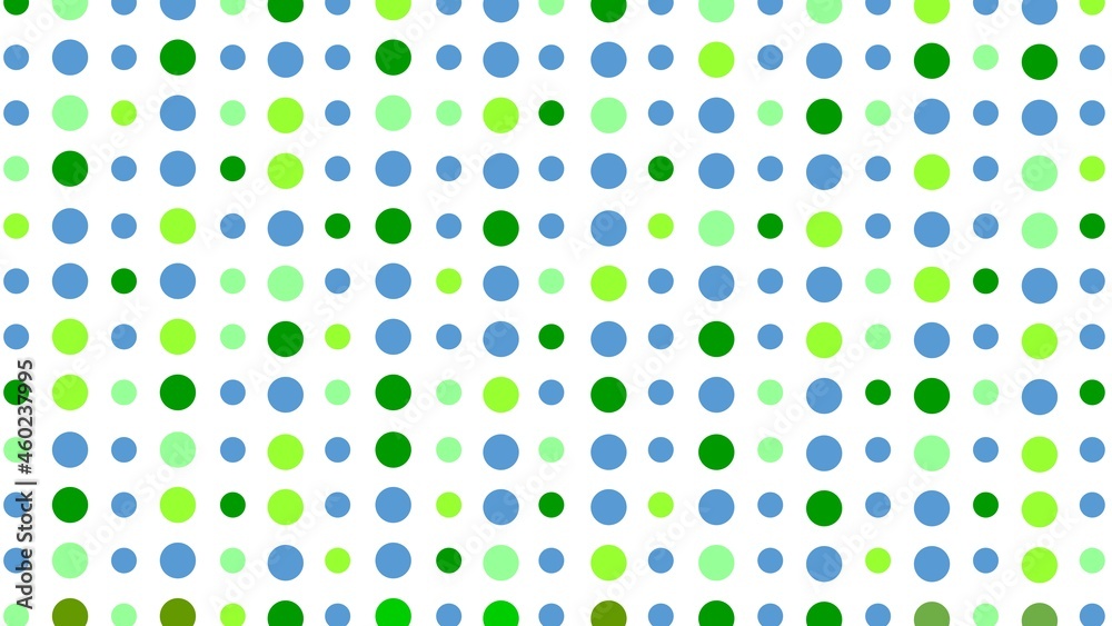 Polka dot Blue and green background