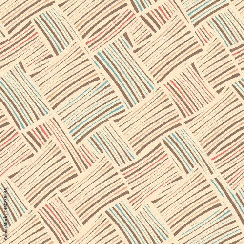 Seamless abstract geometric pattern of jumbled stripes.
