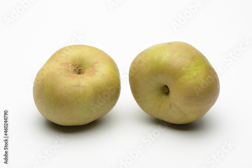 Manzana reineta sobre fondo blanco photo