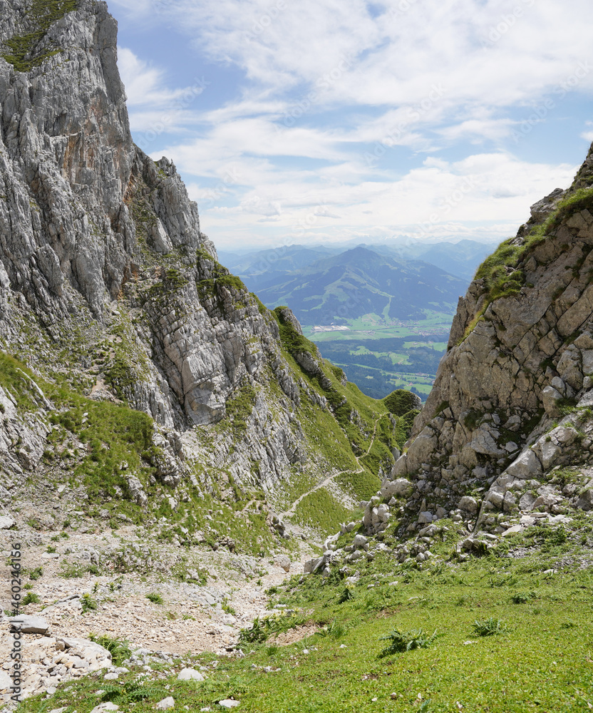 Wanderung Kleines Törl von Süden im Wilden Kaiser