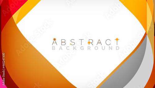 Abstract square shape with overlapping waves, minimal geometric background. Vector Illustration For Wallpaper, Banner, Background, Landing Page