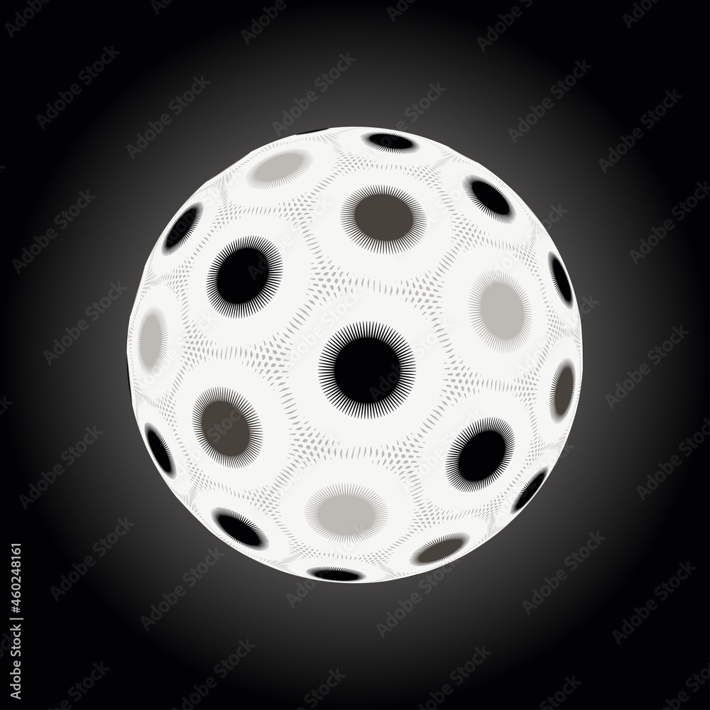 Obraz premium imaginary alien seed in silver and black