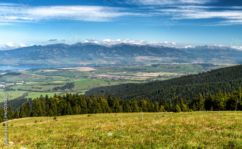 Beautiful mountain landscape. High Tatras mountains at Slovakia