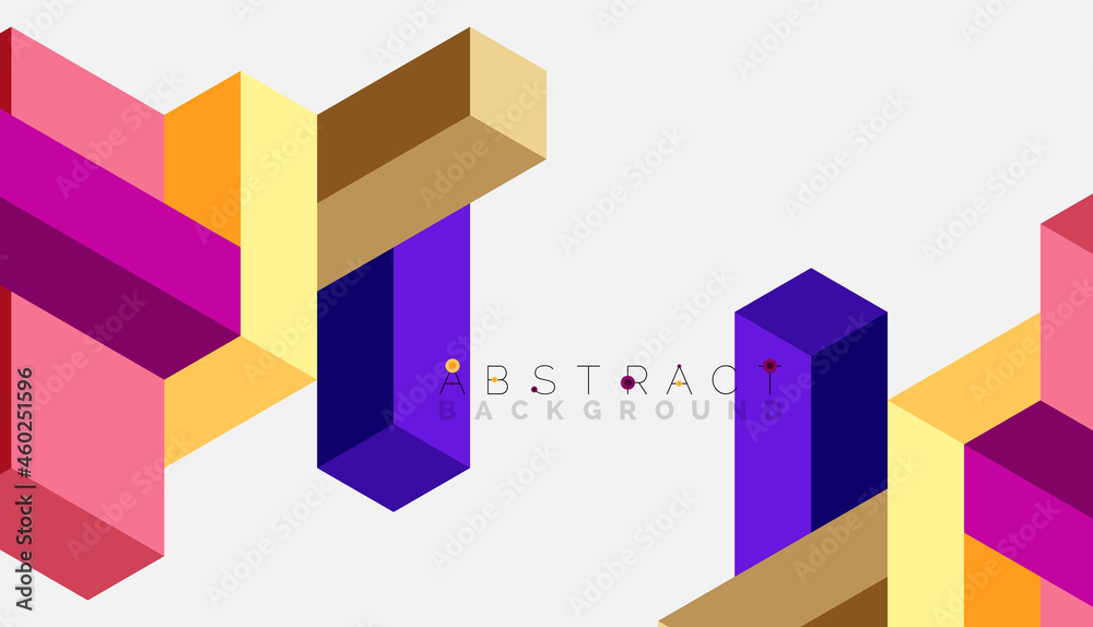 Abstract background. 3d cubes, cubic elements and blocks. Techno or business concept for wallpaper, banner, background, landing page Abstract background. 3d cubes, cubic elements and blocks. Techno or business concept for wallpaper, banner, background, landing page
