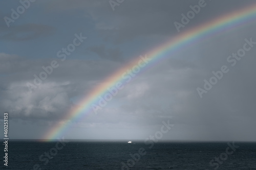 rainbow over the sea